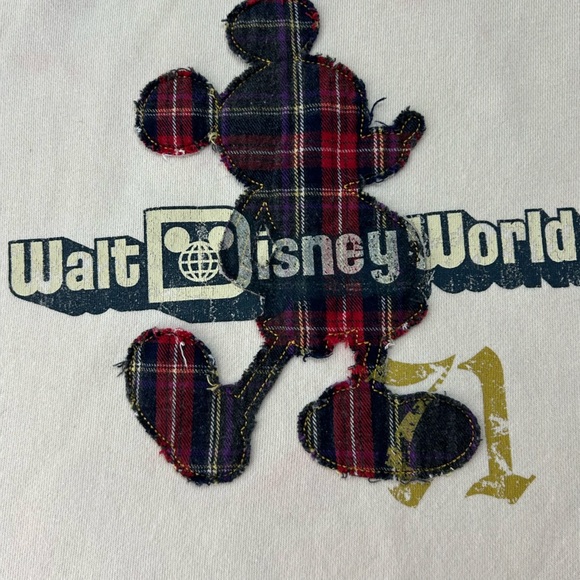 Walt Disney World 40th Anniversary Cream Hoodie with Mickey Black/Red Accents - Picture 14 of 16